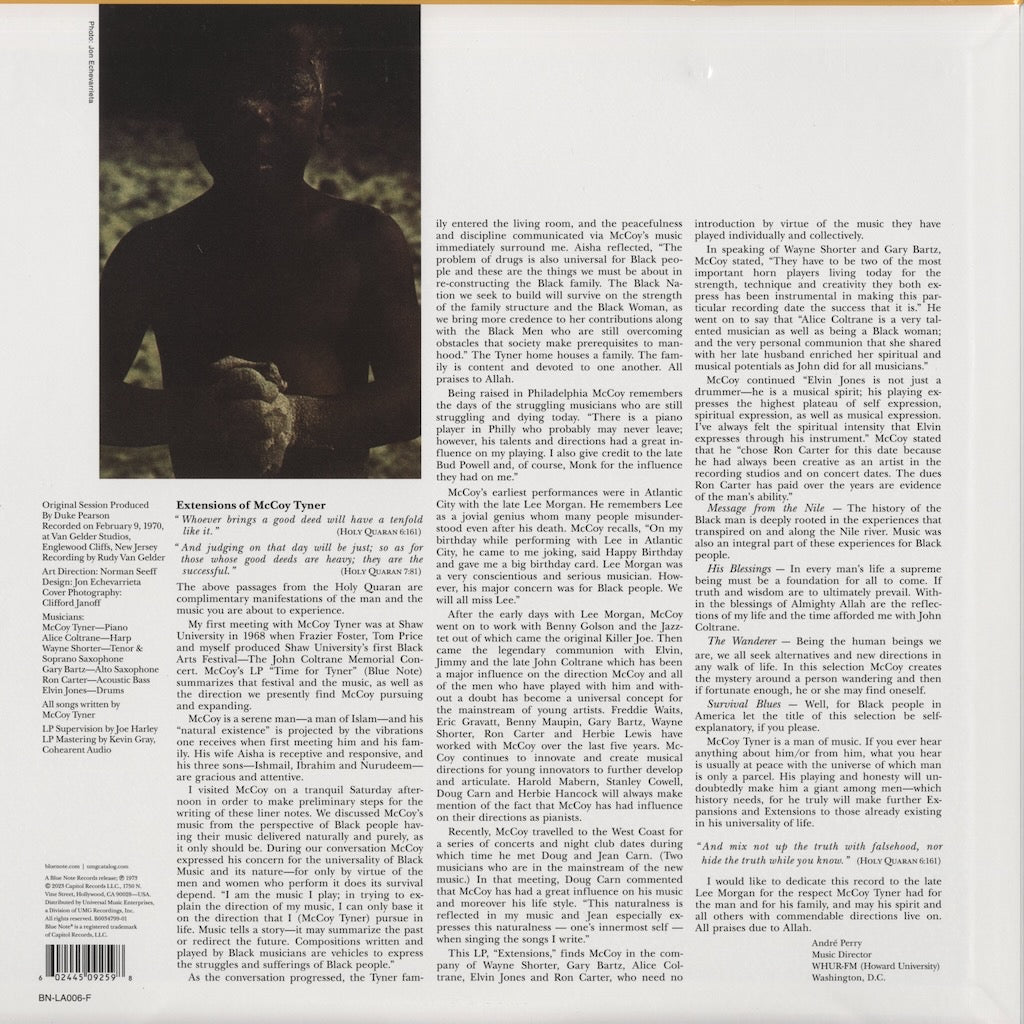 McCoy Tyner - Extensions (BN LA006-F) LP 2023 US Blue Note｜中古LP