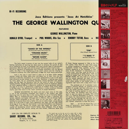 George Wallington - Jazz At Hotchkiss (KIJJ-2014) LP 1990 JPN Savoy｜中古LP