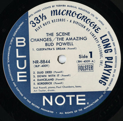 Bud Powell / The Scene Changes - The Amazing Bud Powell Vol.5 (NR-8844) 1971 JPN Blue Note｜中古LP