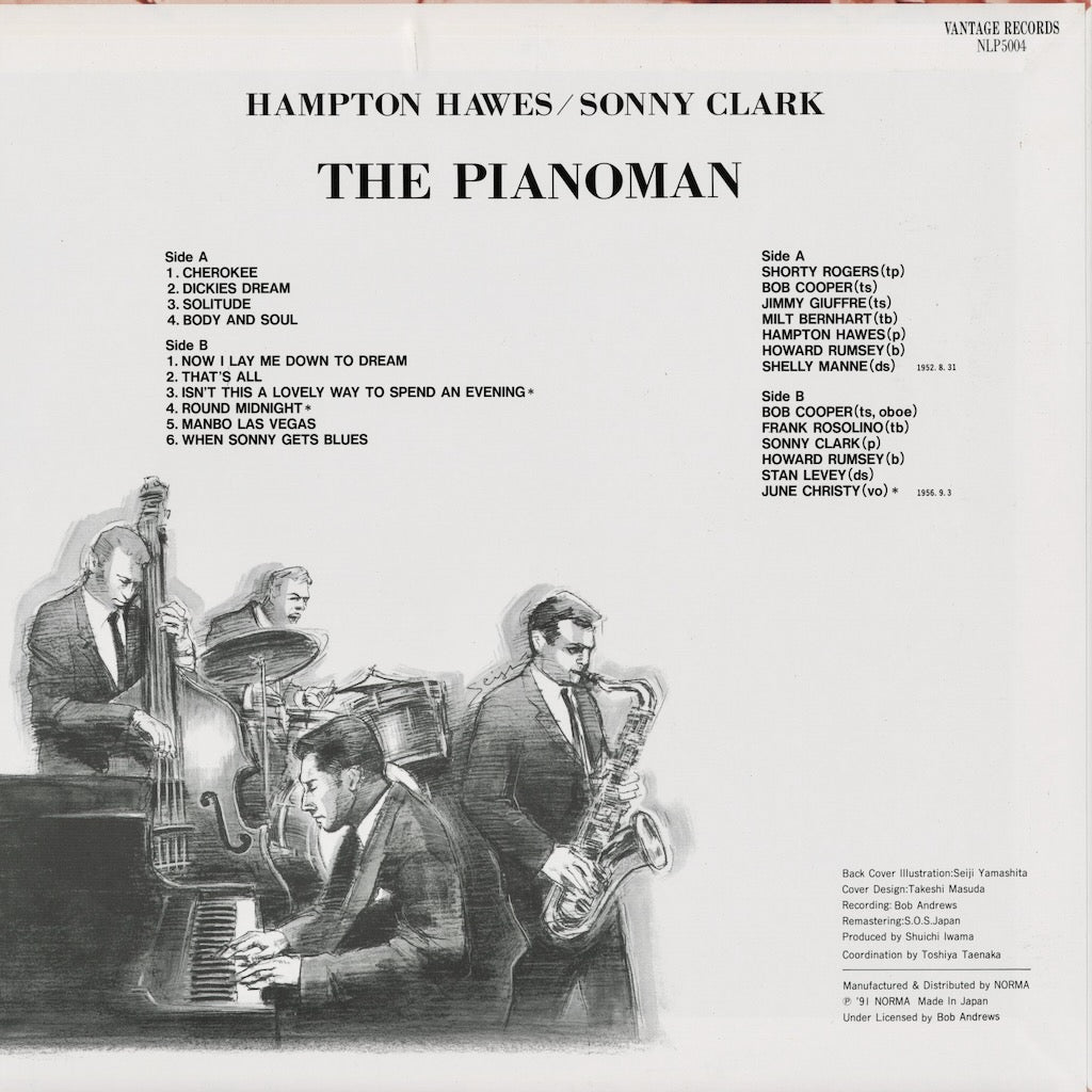 Hampton Hawes, Sonny Clark - The Pianoman (NLP 5004) 1991 JPN Norma｜中古LP