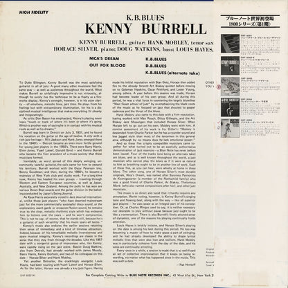 Kenny Burrell - K.B. Blues (GXF-3052) LP 1979 JPN Blue Note｜中古LP