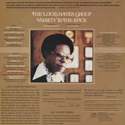 Louis Hayes - Variety Is The Spice (RJ-7472) 1979 JPN Gryphon｜中古LP