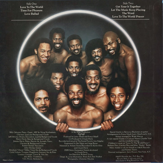 L.T.D. - Love To The World (GP-2013) 1976 JPN A&M｜中古LP
