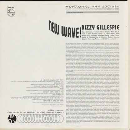 Dizzy Gillespie - New Wave! (PHM 200-070) 1963 US Philips｜中古LP