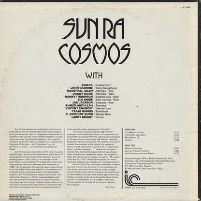 Sun Ra – Cosmos (IC 1020) LP 1977 US Innercity | 中古LP