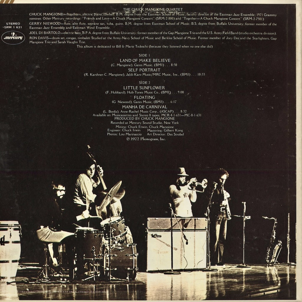 Chuck Mangione - The Chuck Mangione Quartet (SRM-1-631) 1977 US Mercury｜中古LP