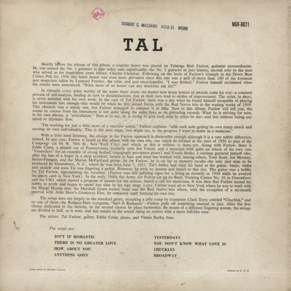 Tal Farlow / タル・ファーロウ / Tal (MGV-8021)