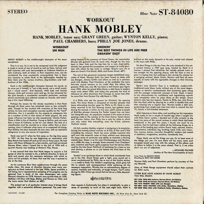 Hank Mobley / ハンク・モブレー / Workout (GXK 8098)