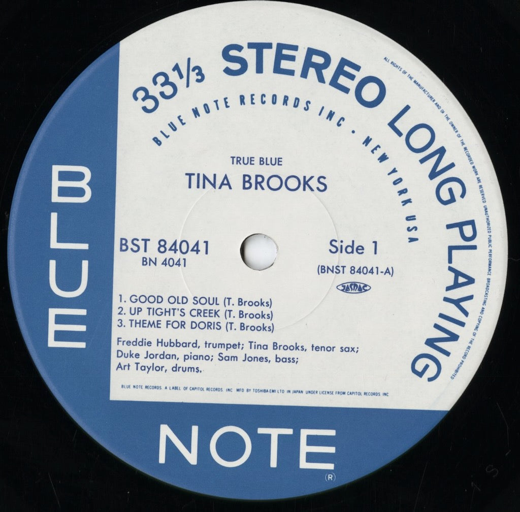 Tina Brooks - True Blue (BN 4041) 1989 JPN Blue Note｜中古LP