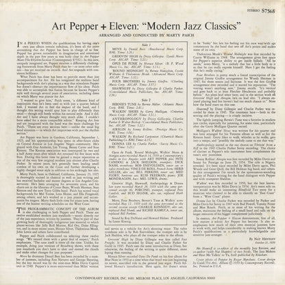 Art Pepper / アート・ペッパー / Art Pepper + Eleven (S7568)