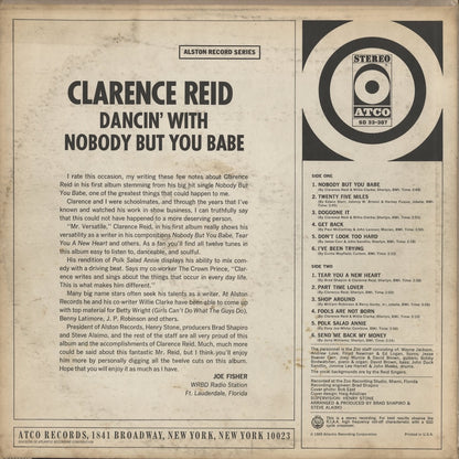 Clarence Reid - Dancin' With Nobody But You Babe (SD 33-307) LP 1969 US ATCO｜中古LP