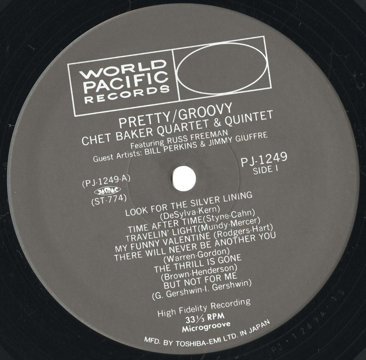Chet Baker / チェット・ベイカー / Pretty / Groovy (PJ-1249)