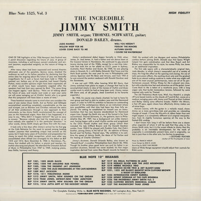 Jimmy Smith / ジミー・スミス / At The Organ Vol.3 (BN 1525)