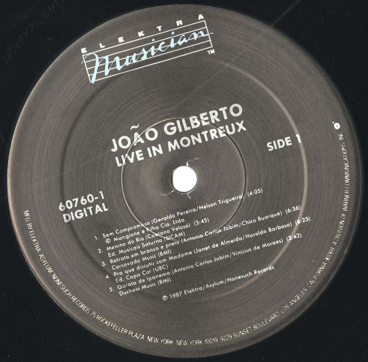 Joao Gilberto / ジョアン・ジルベルト / Live In Montreux (60760-1)