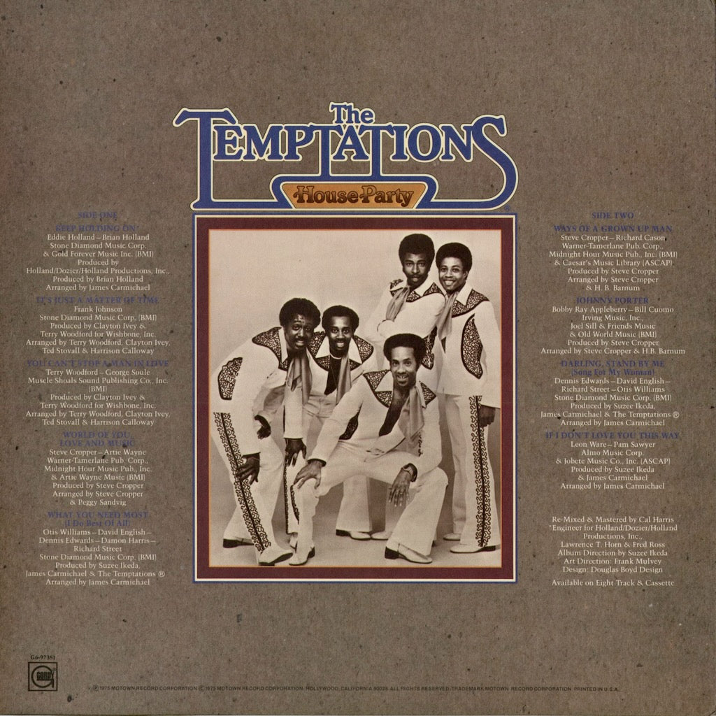 The Temptations - House Party (G6-973S1) 1975 US Gordy｜中古LP