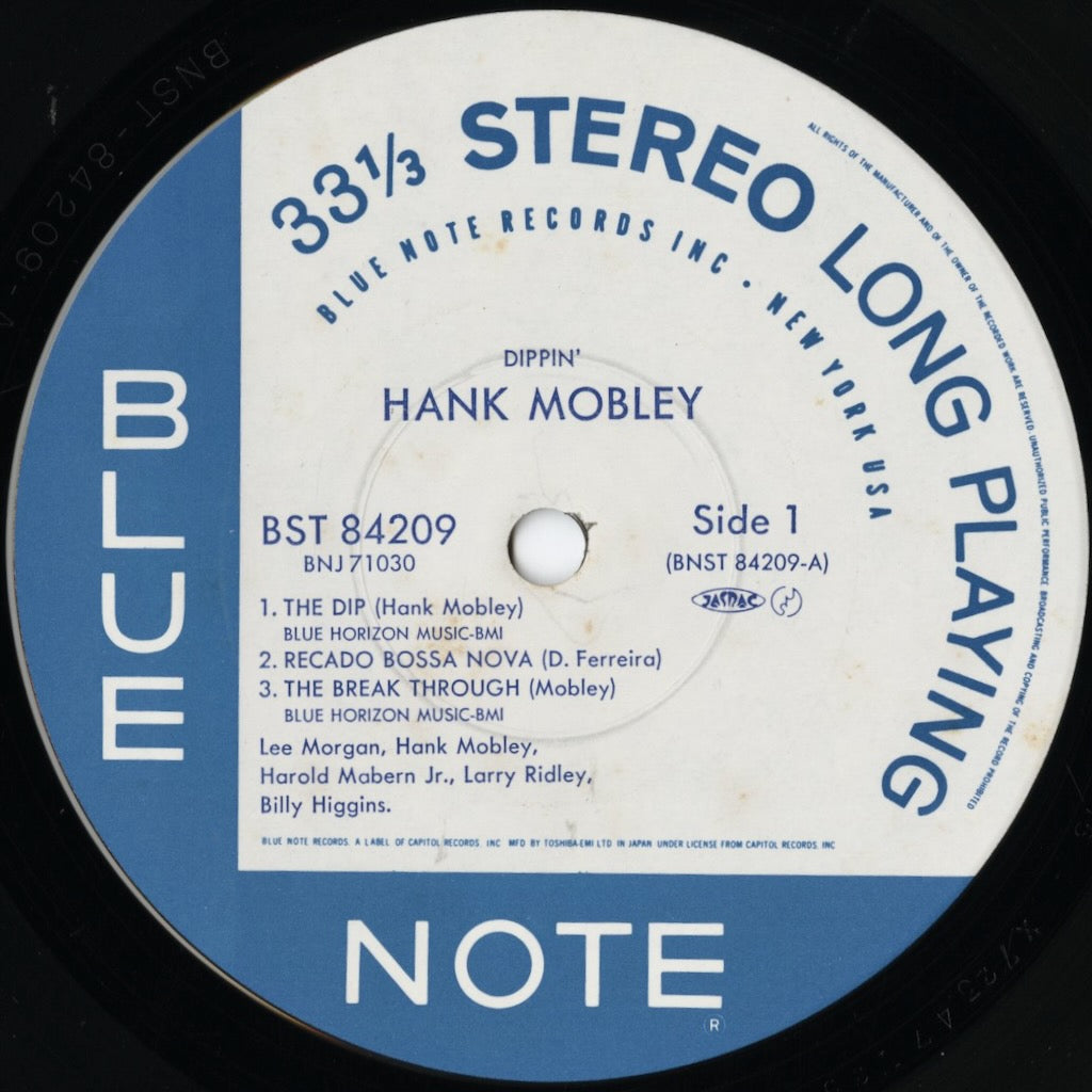 Hank Mobley / ハンク・モブレー / Dippin' (BNJ71030)