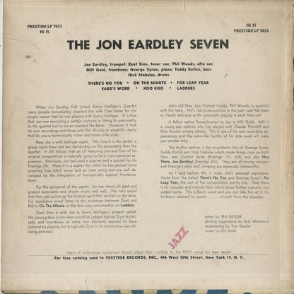 Jon Eardley / ジョン・アードレイ / The Jon Eardley Seven (PRLP 7033)