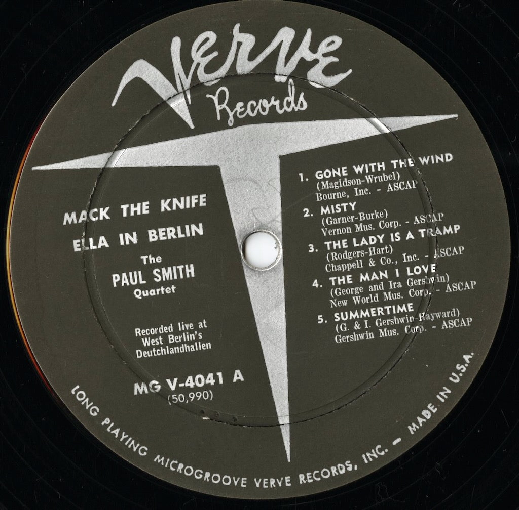 Ella Fitzgerald / エラ・フィッツジェラルド / Mack The Knife - Ella In Berlin (MG V-4041)