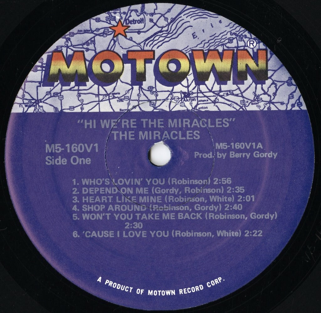 The Miracles - Hi We're The Miracles (M5-160V1) 1981 US Motown｜中古LP