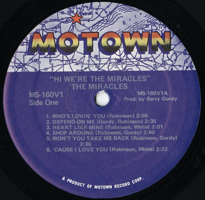 The Miracles - Hi We're The Miracles (M5-160V1) 1981 US Motown｜中古LP