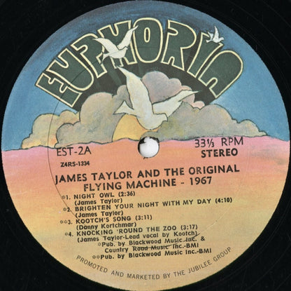 James Taylor - James Taylor And The Original Flying Machine - 1967 (EST-2) 1971 US Euphoria｜中古LP