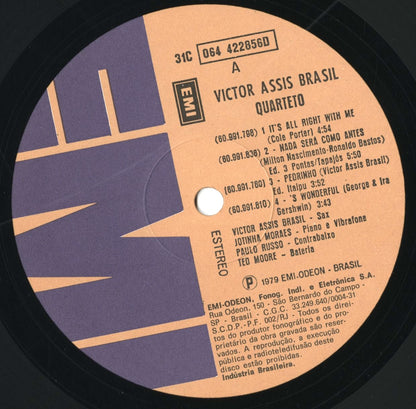 Victor Assis Brasil Quarteto - Pedrinho (31C 064 422856D) 1980 Brazil EMI｜中古LP