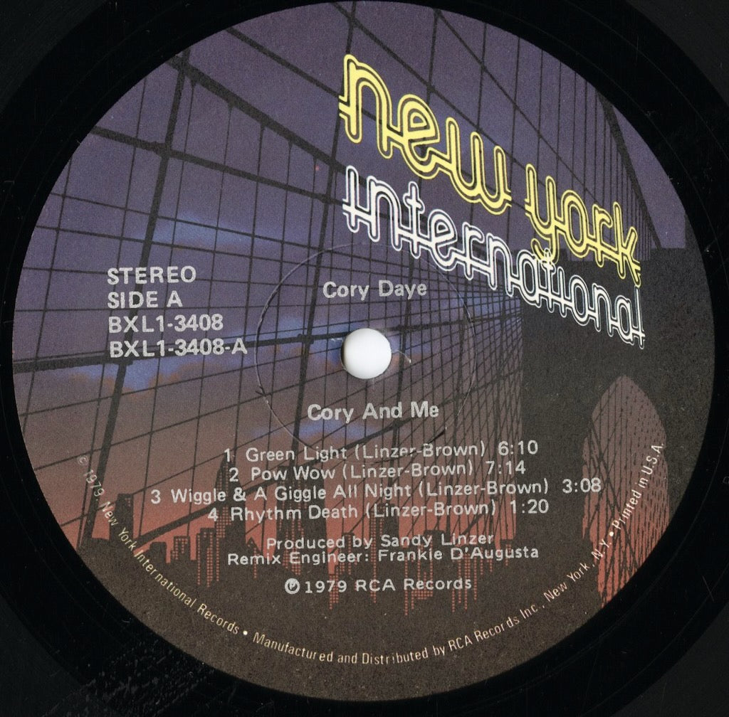 Cory Daye - Cory And Me (BXL1-3408) 1979 US New York International｜中古LP