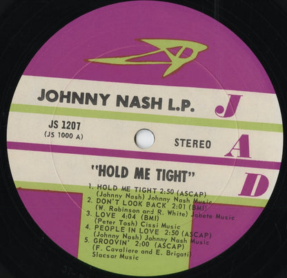 Johnny Nash - Hold Me Tight (JS-1207)  1968 US JAD｜中古LP