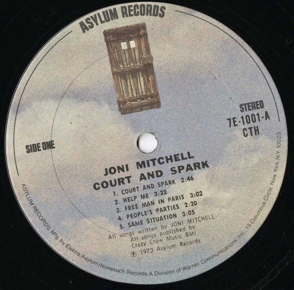 Joni Mitchell - Court And Spark (7E 1001) LP 1973 US Asylum｜中古LP