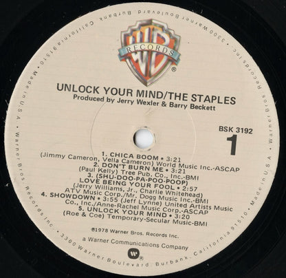 The Staples - Unlock Your Mind (BSK 3192) LP 1978 US Warner Bros.｜中古LP