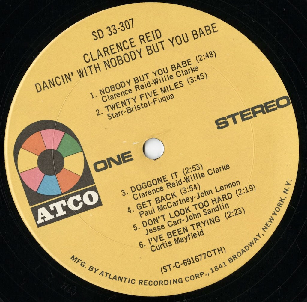 Clarence Reid - Dancin' With Nobody But You Babe (SD 33-307) LP 1969 US ATCO｜中古LP
