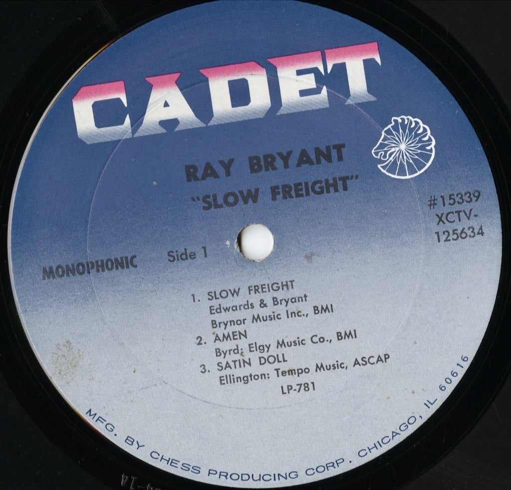 Ray Bryant - Slow Freight (LP-781) LP 1967 US Cadet モノラル盤｜中古LP