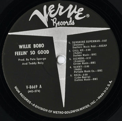 Willie Bobo - Feelin' So Good (V-8669) 1966 US Verve｜中古LP
