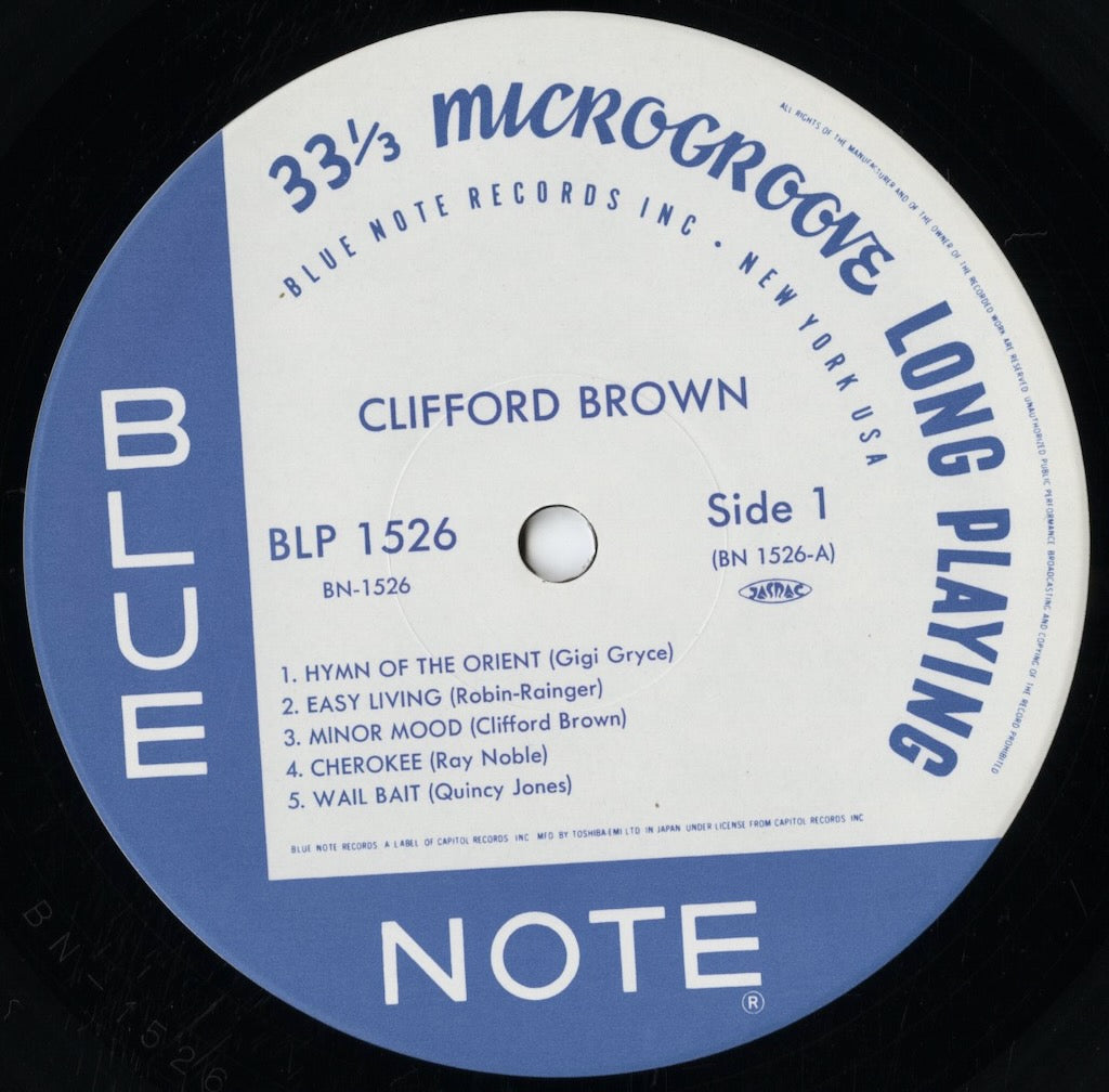 Clifford Brown - Memorial Album (BN 1526) LP 1994 JPN Blue Note｜中古LP
