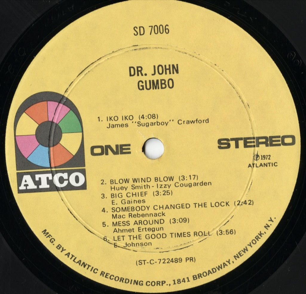 Dr. John - Gumbo (SD 7006) LP 1972 US Atco