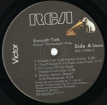 Evelyn Champagne King - Smooth Talk (APL1-2466) 1977 US RCA｜中古LP