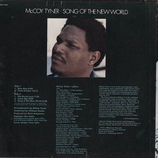 McCoy Tyner - Song Of The New World (MSP9049) 1973 US Milestone｜中古LP