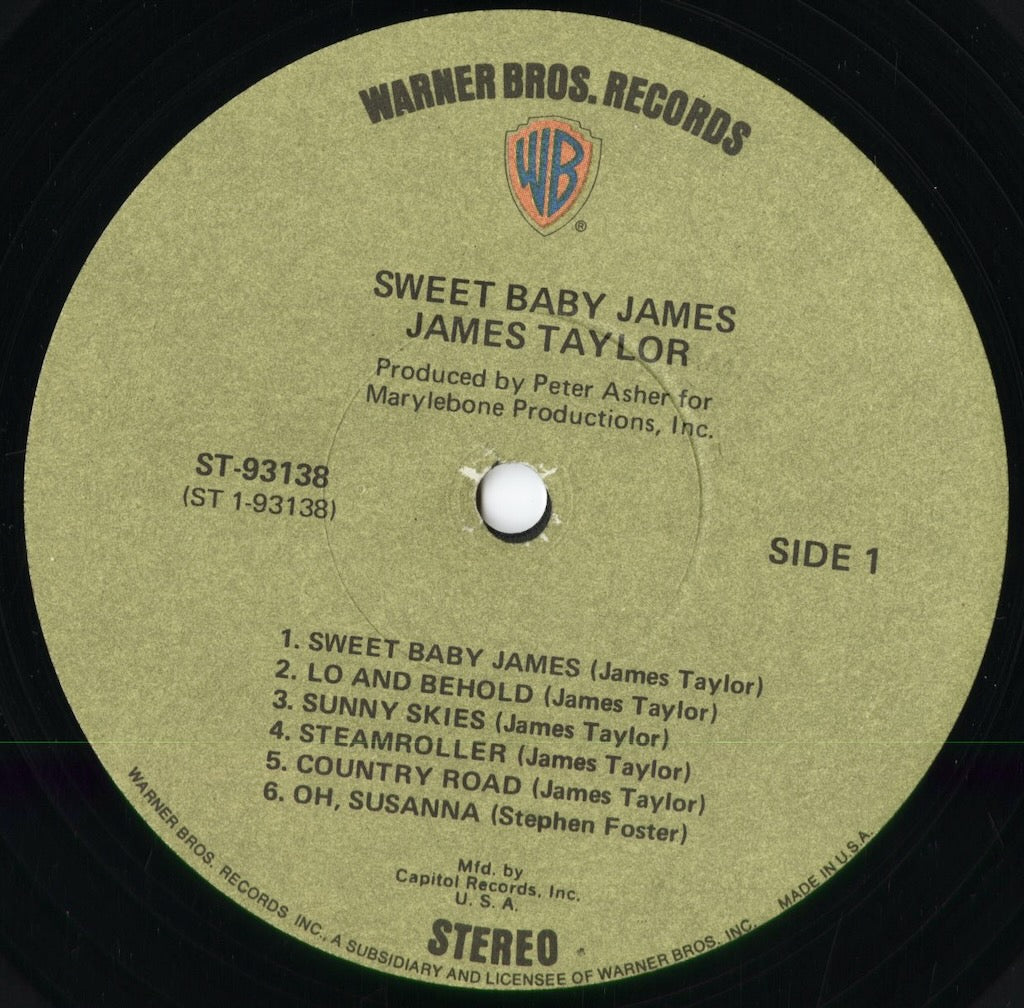 James Taylor - Sweet Baby James (WS 1843) 1970 US Warner Bros.｜中古LP