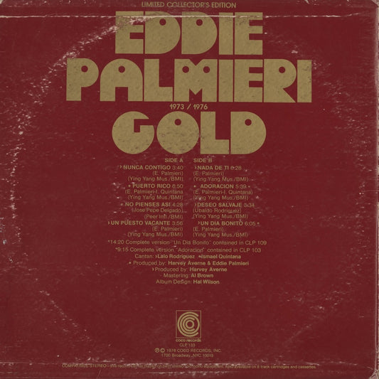 Eddie Palmieri - Gold 1973-1976 (CLP 133) LP 1976 US Coco｜中古LP