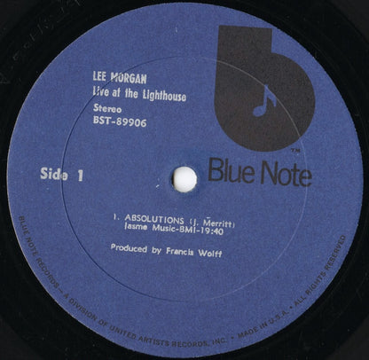 Lee Morgan - Live At The Lighthouse (BST 89906) 1973 US Blue Note｜中古LP
