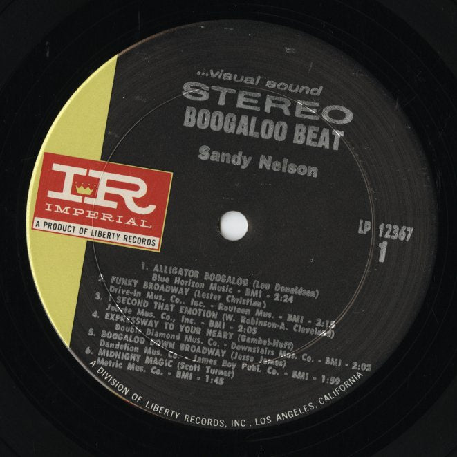 Sandy Nelson - Boogaloo Beat (LP-12367) LP 1968 US Imperial｜中古LP