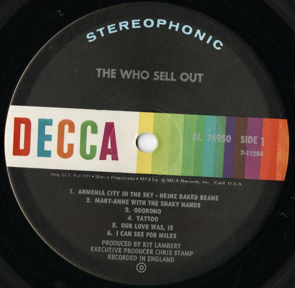 The Who - The Who Sell Out (DL 74950) 1971 US DECCA｜中古LP