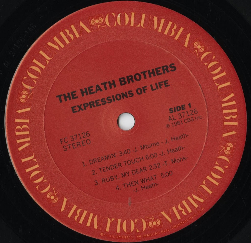 Heath Brothers – Expressions Of Life (FC 37126) LP 1981 US Columbia｜中古LP