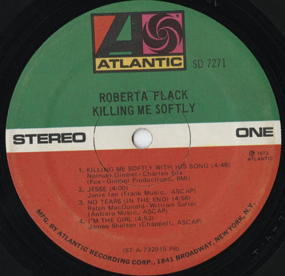 Roberta Flack - Killing Me Softly (SD 7271) LP 1973 US Atlantic｜中古LP