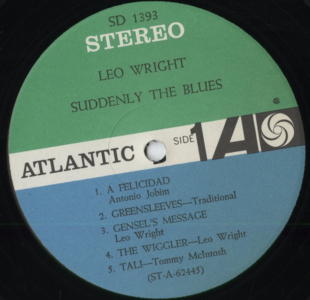 Leo Wright - Suddenly The Blues (SD 1393) 1962 US Atlantic｜中古LP