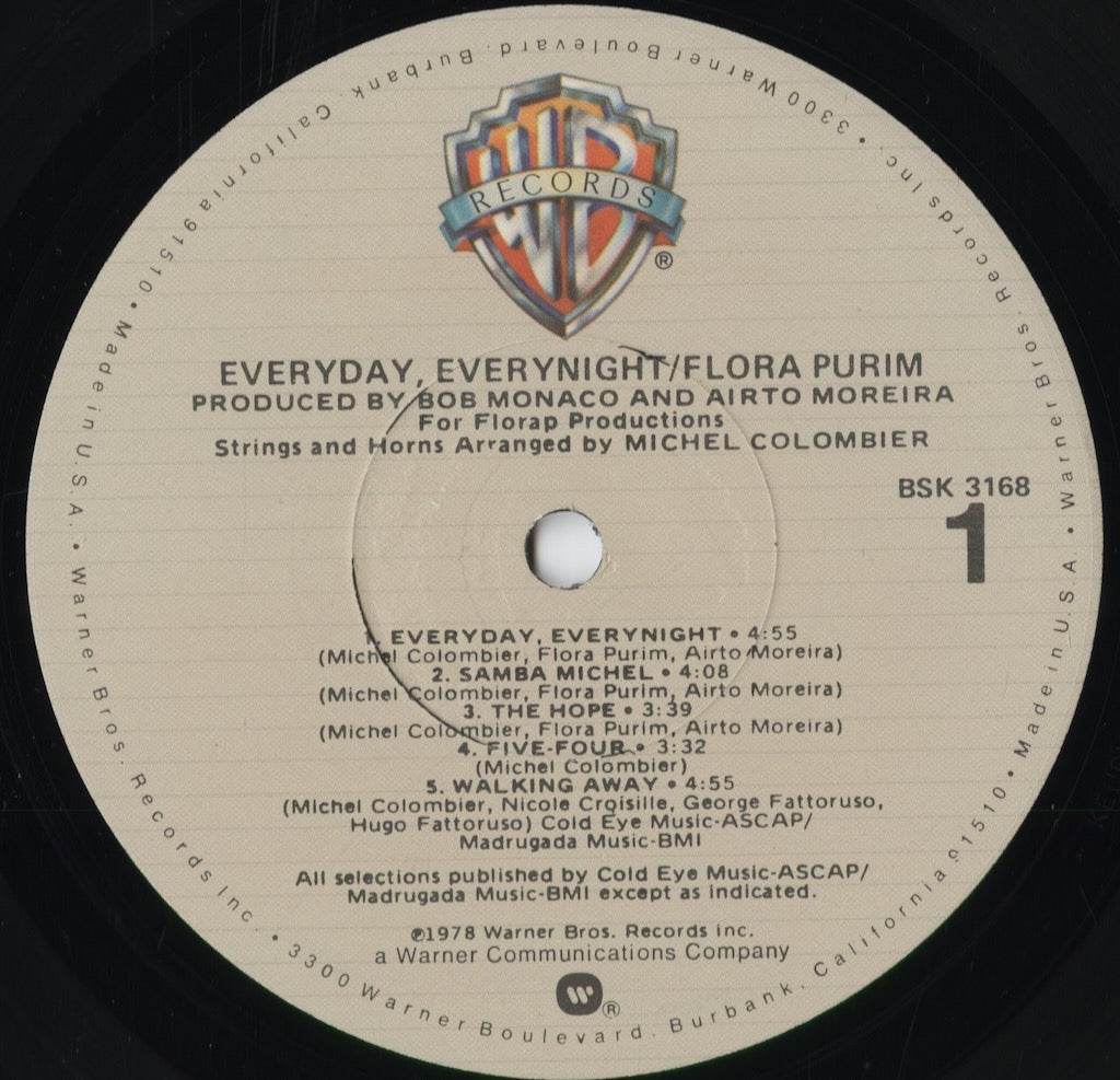 Flora Purim - Everyday Everynight (BSK 3168) 1978 US Warner Bros｜中古LP
