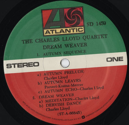 The Charles Lloyd Quartet – Dream Weaver (SD 1459) 1975 US Atlantic | 中古LP