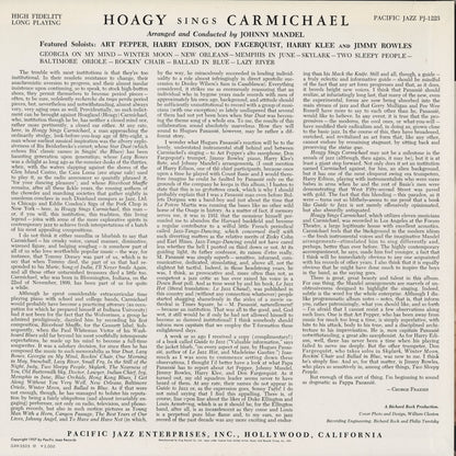 Hoagy Carmichael - Hoagy Sings Carmichael With The Pacific Jazzmen (GXH-3505) 1980 JPN Pacific Jazz - キングレコード｜中古LP