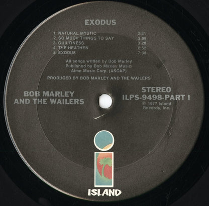 Bob Marley & The Wailers - Exodus (ILPS 9498) 1977 US Island｜中古LP