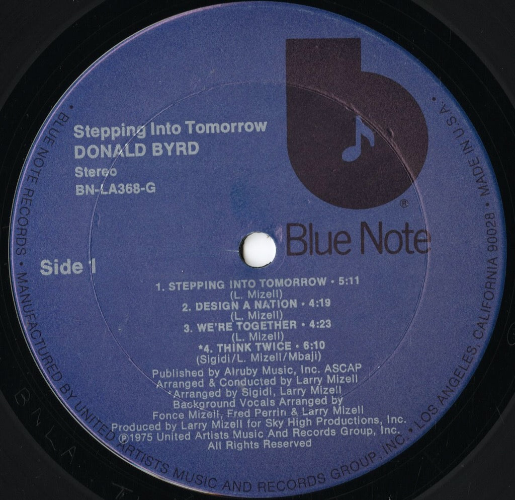 Donald Byrd - Stepping Into Tomorrow (BN-LA368-G) LP 1975 US Blue Note｜中古LP
